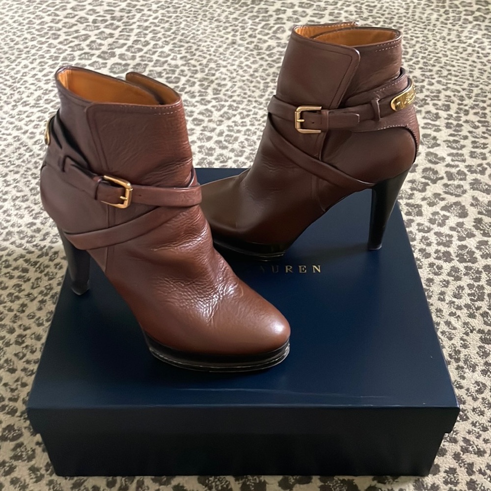 Ralph Lauren Brown Booties 7